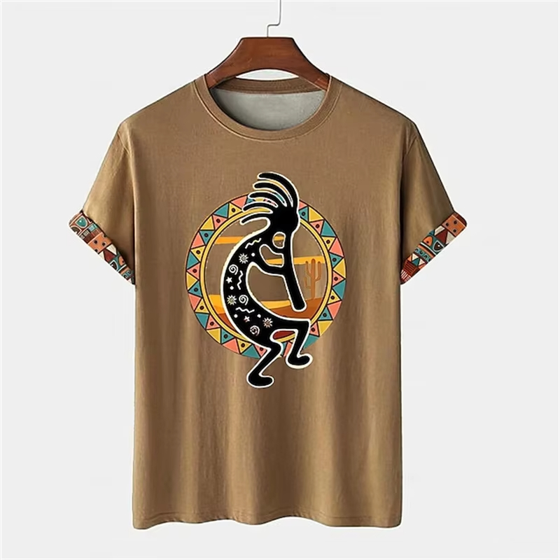 Kids Ethnic Fashion - Винтажная футболка с 3D принтом для