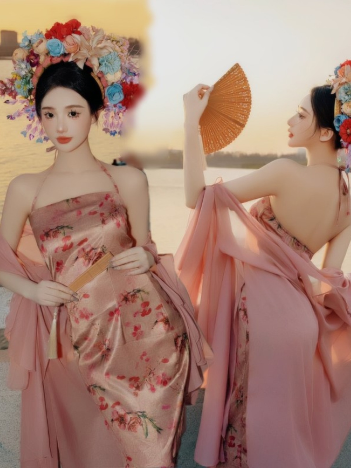 Ethnic Style Dresses - Женское платье Xinpu в новом китайском
