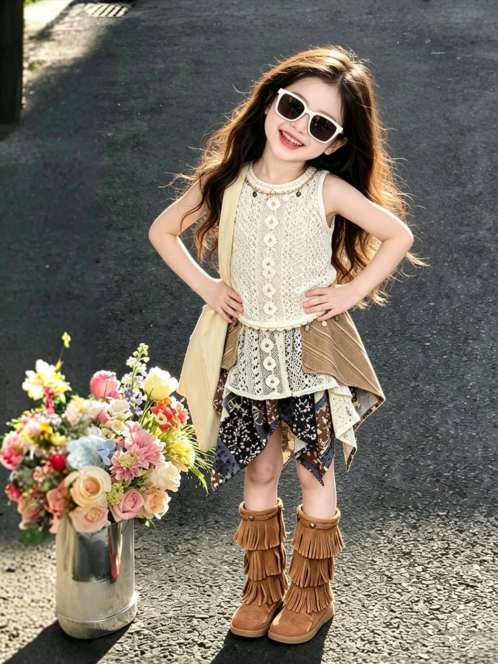 Kids Ethnic Fashion - Летний комплект для девочек 2026: Новинка!