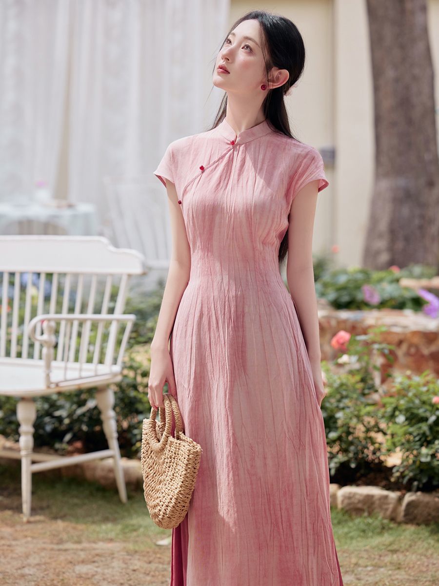 Женское винтажное платье-Ципао – обзор и цена Ao Dai Vietnam Dress