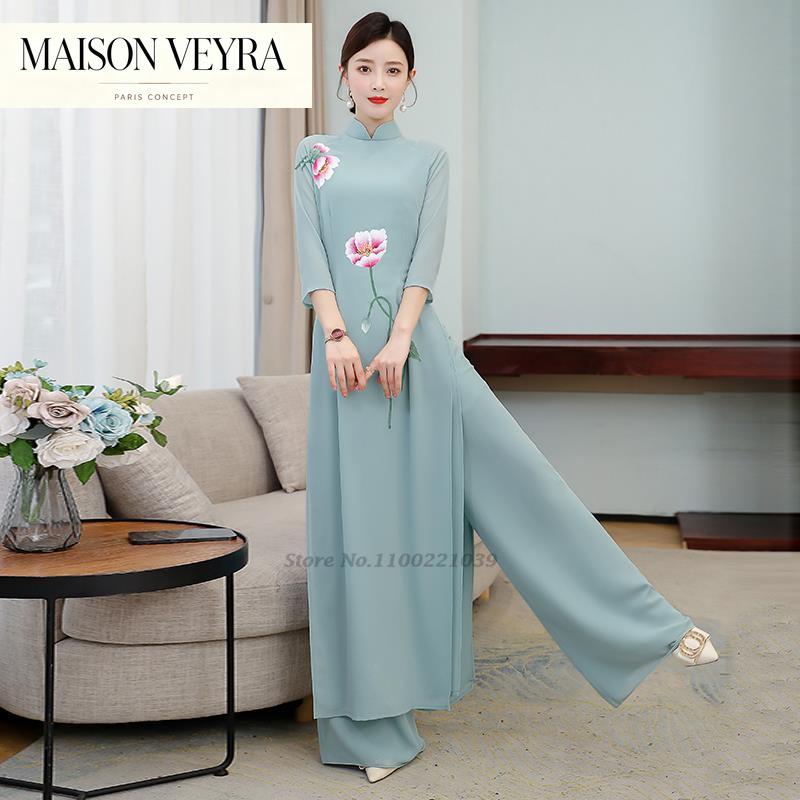 Винтажный комплект 2026: топ и – обзор и цена Ao Dai Vietnam Dress