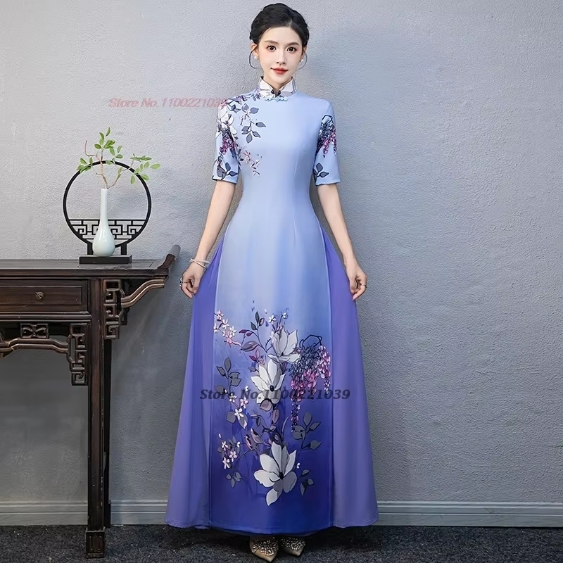 Традиционное вьетнамское плать – обзор и цена Ao Dai Vietnam Dress