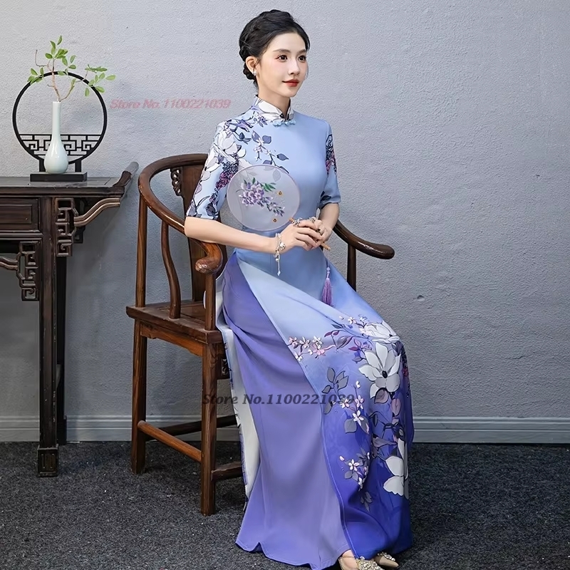 Традиционное вьетнамское плать – обзор и цена Ao Dai Vietnam Dress