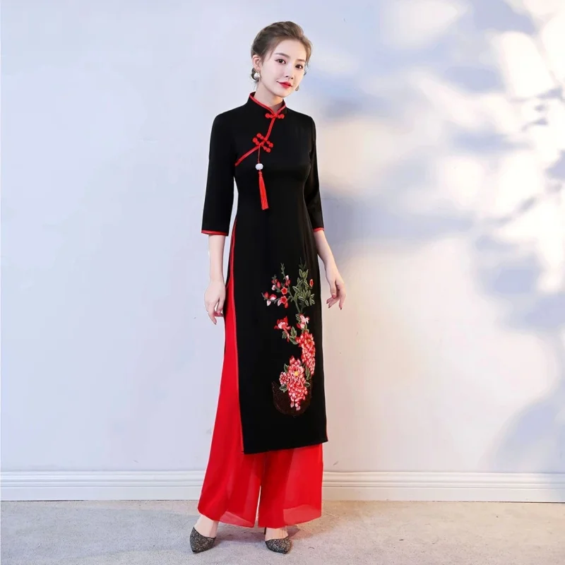 Комплект традиционного вьетнам – обзор и цена Ao Dai Vietnam Dress