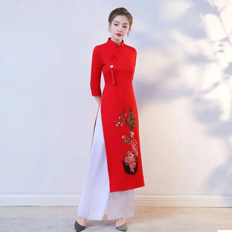 Комплект традиционного вьетнам – обзор и цена Ao Dai Vietnam Dress