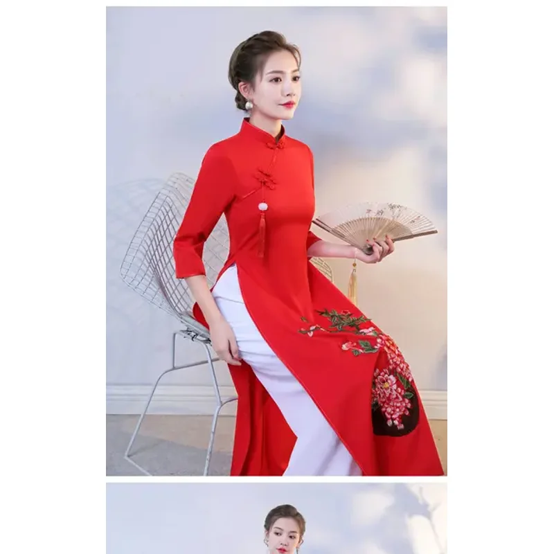 Комплект традиционного вьетнам – обзор и цена Ao Dai Vietnam Dress
