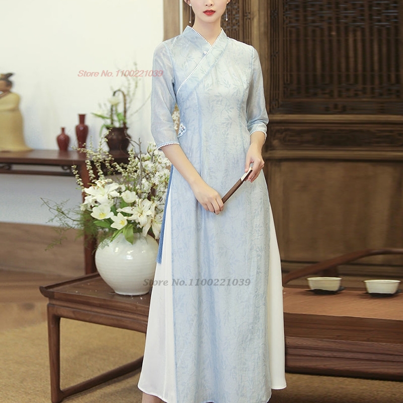 Традиционное вьетнамское плать – обзор и цена Ao Dai Vietnam Dress