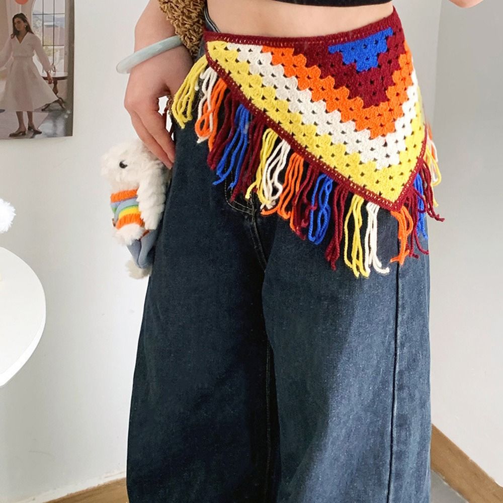 Модный пояс с бахромой и кисто – обзор и цена Y2K Ethnic Fashion